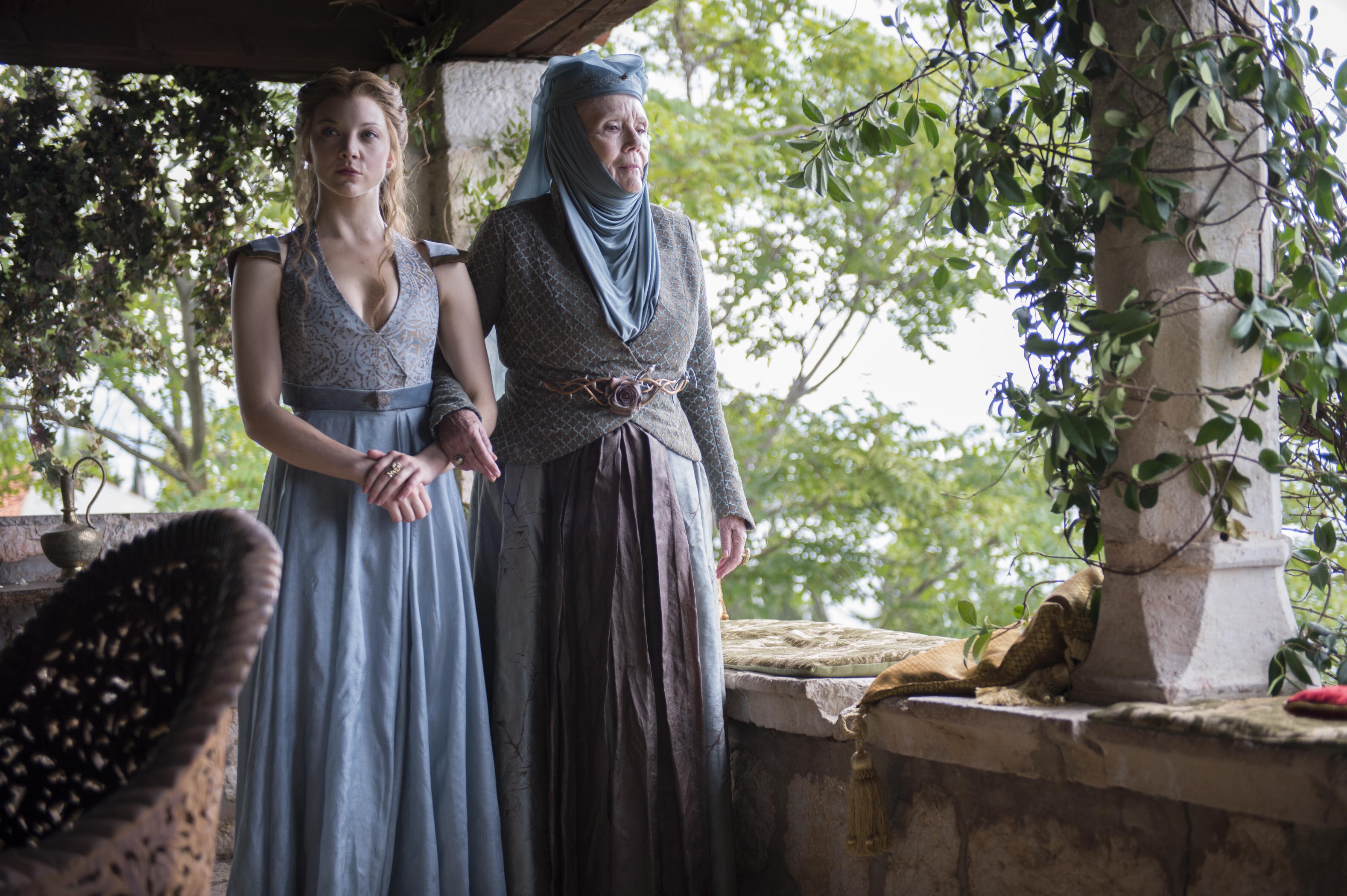 Game-of-Thrones-Season-4-Natalie-Dormer-Margaery-Tyrell-Diana-Rigg-Olenna-Tyrell
